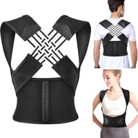 ACWOO Állítható Tartásjavító Heveder - Légáteresztő Háttámasz Nőknek és Férfiaknak (XL) 1