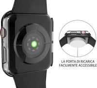 Apple Watch 40mm Védőtok + Edzett Üveg Fólia, Ultravékony Átlátszó (2db) 4