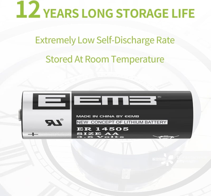 EEMB 3,6V AA lítium elem vízórához, gázmérőhöz - ER14505 LS14500