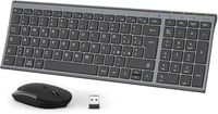 iClever vezeték nélküli billentyűzet és egér szett - ergonomikus, újratölthető, állítható DPI 1