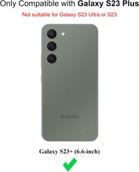 Samsung Galaxy S23 Plus ütésálló átlátszó tok erősített sarkokkal 2
