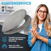 Sanilo Ovális WC Ülőke Beton Mintázattal - MDF Fa Hatású Toalett Tető Soft-Close Mechanizmussal, Stabil Zsanérokkal, Egyszerű Szereléssel 7