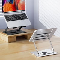 MacBook és laptop állvány 360°-ban forgatható, állítható magasságú, 17"-ig 7