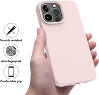 iPhone 14 Pro Púderrózsaszín Ultravékony Ütésálló Szilikon Védőtok 5