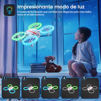 DEERC D23 Mini Drón - Távirányítós Quadcopter 5 LED Móddal, Visszatérés Funkcióval, Magasságtartással, 360° Flip, Védett Propellerekkel és 2 2