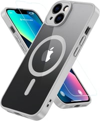 iPhone 13 MagSafe-kompatibilis ütésálló tok kameravédővel, szürke 1