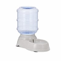 Dozator automat de apă pentru animale de companie Amazon Basics, 3,8 litri, mărimea S — A mai conținut apă (urme de picături) (stare: vezi a 2-a imagine) 1