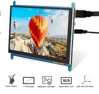 ELECROW 7" IPS Érintőképernyős HD Monitor Raspberry Pi és Windows Kompatibilis 2