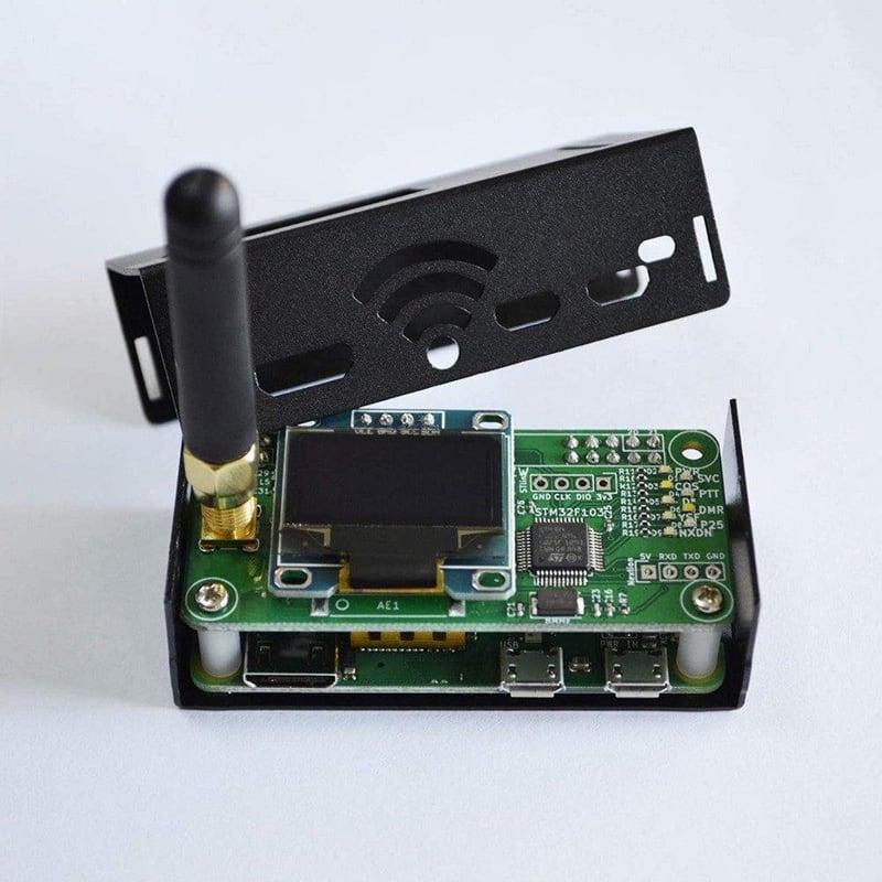 Raspberry Pi Zero W MMDVM Hotspot szett OLED kijelzővel és antennával - 16GB-os újracsomagolt