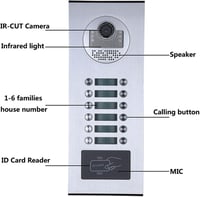 7 colos HD WiFi videó kaputelefon rendszer, biztonságos lakásinterfonnal 2