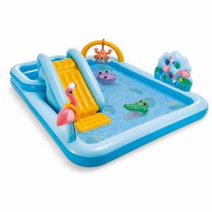 Detské vodné ihrisko Intex Jungle Adventure 244x198x71 cm, objem 493 litrov — Produkt bol použitý (stav: pozri 2. obrázok)