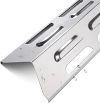LOKHING 92071 Rozsdamentes Acél Hővédő Lap Gázgrillhez 41x10 cm - Kompatibilis BBQ Grill Chef, Landmann, Enders, Taino, ProfiCook, Campingaz 4