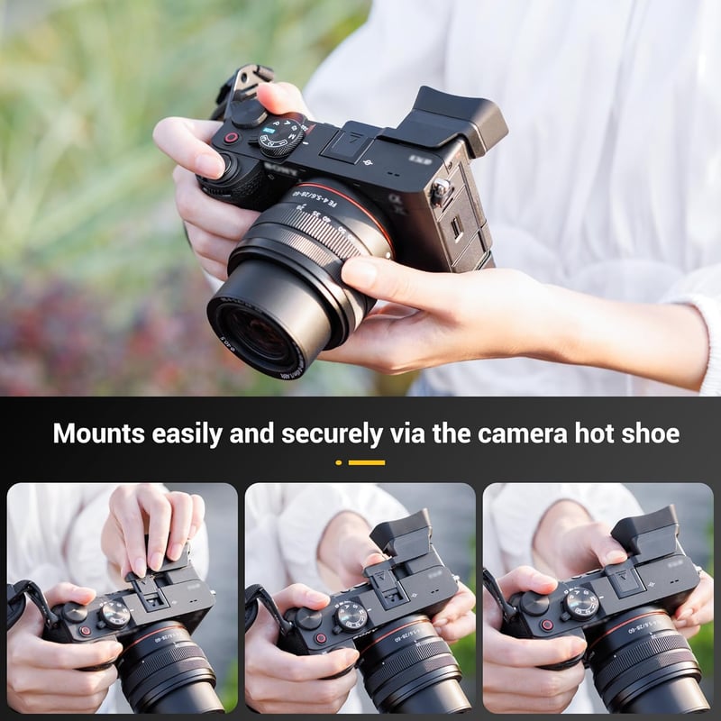 Sony A7CII és A7CR kamerákhoz illeszkedő KIWIFOTOS nagyított szemkagyló