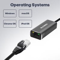 SUCESO USB-C to 2.5G Gigabit Ethernet adapter MacBook, iPad, Dell kompatibilis 6