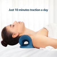 Cozyhealth Nyak és Váll Relaxáló Párna - Nyaki Fájdalomcsillapító Nyújtó Eszköz, Gerincmasszírozó Támasz Felnőtteknek, Sötétkék 6