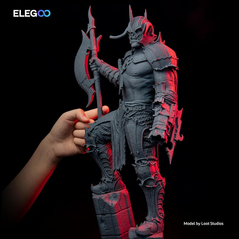 ELEGOO 8K Fotopolimer Műgyanta 3D Nyomtatóhoz - 405nm UV Szürke Gyanta Saturn 2 8K LCD Nyomtatókhoz - 1000g