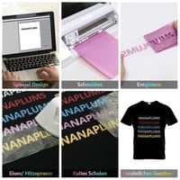 NANAPLUMS Glitteres Vasalható Vinyl Fólia - 30,5x25,4 cm Hőtranszfer Textil Fólia DIY Pólókhoz, 10 Csillogó Színben 5