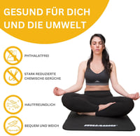 Muawo Prémium Fitness Matrac - Extra Vastag (1,5 cm) és Hosszú (190 cm) Csúszásmentes Edzőszőnyeg Jógához, Tornához, Kültéri-Beltéri Használ 3