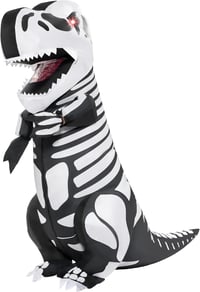 T-Rex Felfújható Csontváz Jelmez Felnőtteknek - Halloween Dinoszaurusz Kosztüm 1