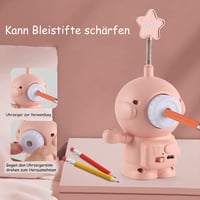 Űrhajós Éjjeli Lámpa -Rózsaszín  - Szabályozható Fényerejű Asztali Világítás, Űrhajós Figura Dekoráció, USB Tölthető, Gyerekszobába 4