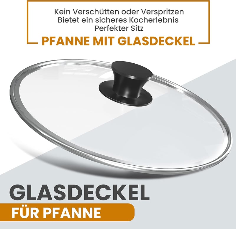 KICHLY Előzsírozott Öntöttvas Serpenyő - Grillezéshez, Beltéri és Kültéri Használatra (20 cm)