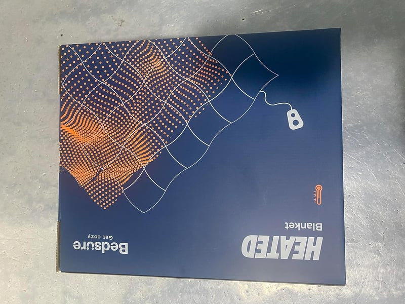 Bedsure Elektromos Takaró - 130x180cm, 8 Fokozatú, Gyors Fűtésű, Csíkos Flanel