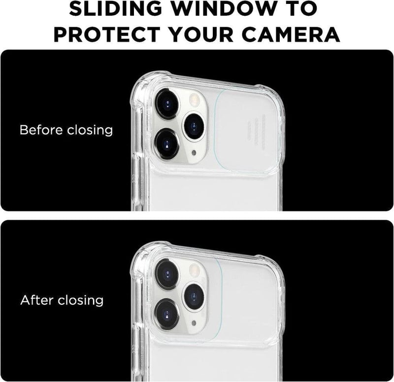 Apple iPhone 11 Pro Rózsaszín Arany Tok Csúsztatható Kameravédővel