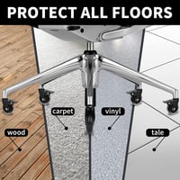 YAOBLUESEA Irodai Szék Görgők 5db - 11x22mm Univerzális Csendes Padlóvédő Kerekek 75mm - Parketta, Laminált Padló Kompatibilis Forgószék Alk 8