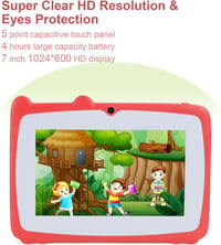 C idea Android 12.0 gyerektablet 7" HD kijelzővel, 32GB, 2-6 éveseknek (piros) 3