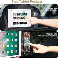 LUCMO vízálló autós háttámla szervező, tablet- és telefontartóval 3