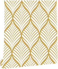 myforHD Öntapadós Tapéta Arany Legyező Mintával - Modern PVC Bútorfólia 44 cm x 600 cm - Vízálló Vinyl Dekorációs Film Fiókokhoz, Polcokhoz 1