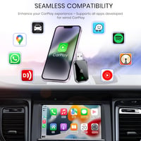 AIZEO Vezeték Nélküli CarPlay Adapter - Gyors Átállás Vezetékes CarPlayről Vezeték Nélkülire, Plug and Play, iPhone iOS 10+ Kompatibilis

AI 15