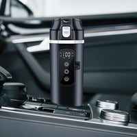 Autós Vízforraló 12V/24V - Hordozható 500ml Rozsdamentes Acél Bögre Hőmérséklet Kijelzővel - Utazáshoz, Kempinghez, Teához, Kávéhoz 4