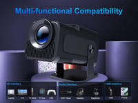 Magcubic HY320 Hordozható Projektor 4K Natív 1080P 10000 Lumen WiFi 6 Bluetooth 5.0 180° Forgatható Automatikus Keystone Android 11.0 Fekete 7