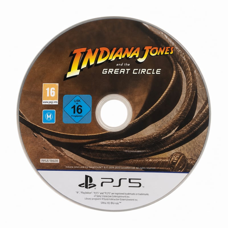Joc PS5 Indiana Jones și Cercul Antic - Exemplar outlet fără cutie, MachineGames și — Nu are cutia originală (stare: vezi a 2-a fotografie)
