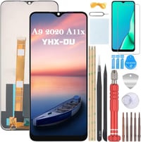 Oppo A9 (2020) és A11x Fekete LCD Kijelző Érintőpanellel, Szerszámokkal 1