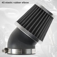 Univerzális 45°-os Motorkerékpár Légszűrő, 34-36mm, Fekete - Evermotor 8