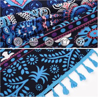 UMIPUBO Női Strandkendő - Nyári Bikini Takaró, Boho Pareo 180x130cm 6