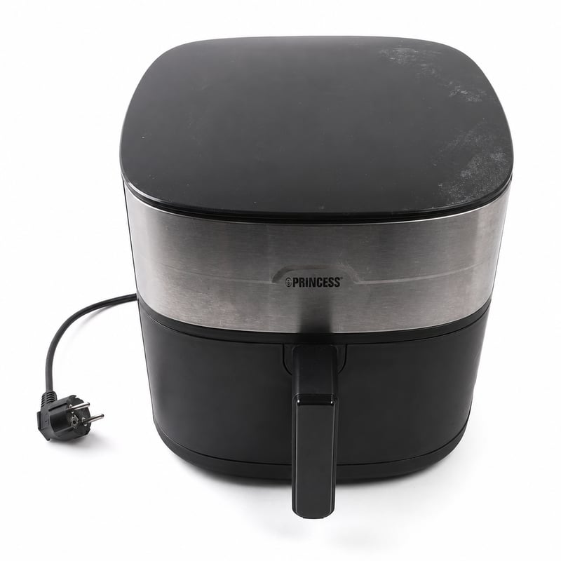 Használt Princess Dual Heat Airfryer 182280 XXL Forrólevegős Sütő 8 literes, 15 az 1-ben, Dupla Fűtőelem, BPA és PFAS-mentes, 2000 W