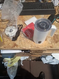 Ovetedot električni pjenilac mlijeka 400 ml, bijeli, s automatskim isključivanjem, za latte, macchiato, cappuccino — rabljeno (stanje: vidi 2. sliku) 2