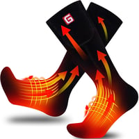 Újratölthető fűthető zokni síeléshez, téli sportokhoz - unisex 1