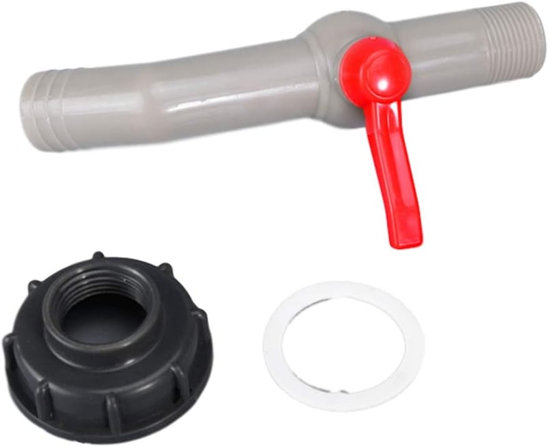 IBC tartály adapter DN40/50 golyós csappal, 32mm-es csatlakozóval - S60x6 esővízgyűjtőhöz