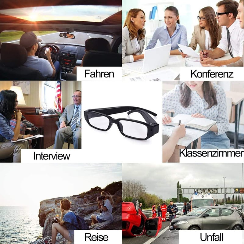 KAMREA Full HD Mini Kamera - Hordozható Rejtett Megfigyelő Kamera Hang- és Videofelvétellel