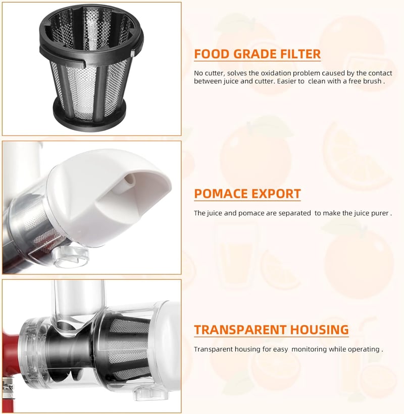 KitchenAid gyümölcspréshez feltét: lassú préselésű citrusfacsaró és zöldség-gyümölcs aprító (fehér)