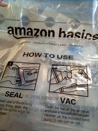 Amazon Basics Vákuumzsák Ruhákhoz Légmentes Szeleppel és Kézipumpával, Jumbo, 6 db — kézi pumpa nélkül (állapot: lásd a 2. képet) 2