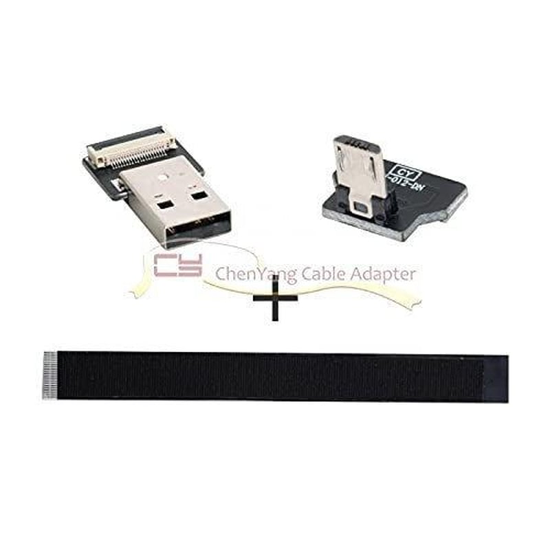 FPV és telefon FPC kábel - USB 2.0 A - Micro USB 5Pin lapos adatkábel