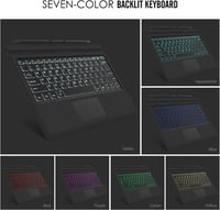 MoKo Bluetooth Billentyűzet Microsoft Surface Pro 7/6/5/4/3 Tablethez - 7 Színű LED Háttérvilágítás, Beépített Touchpad, Újratölthető Akkumu 6