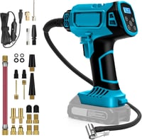 DriSubt Akkumulátoros Kompresszor Makita kompatibilis  18V - 130 PSI Elektromos Pumpa Digitális Kijelzővel, LED Világítással 1