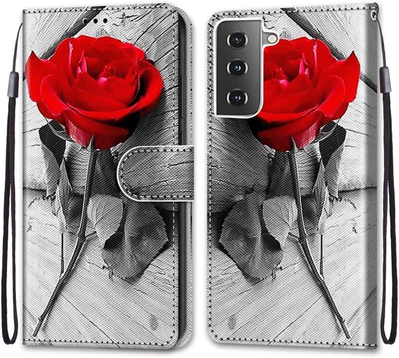 Samsung Galaxy S21 Mágneses Bőrtok Kártyatartóval