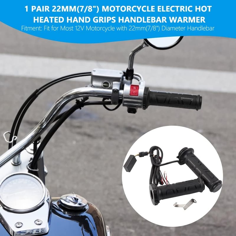 Oxford Fűthető Motorkerékpár Markolat, 22mm, Elektromos, ATV-hez is